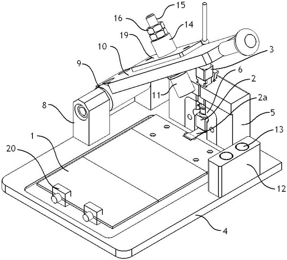 An optical module testing device