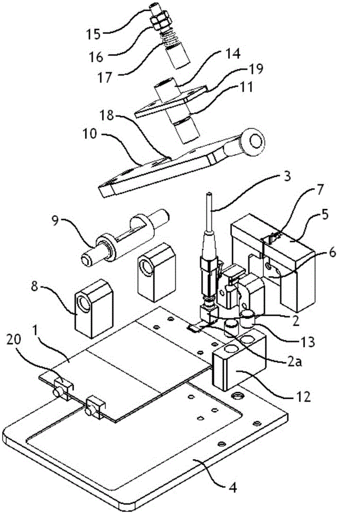 An optical module testing device