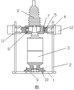 Mounting fixture for arc extinguish chamber of vacuum breaker