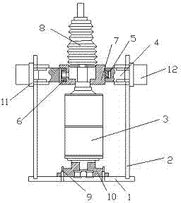 Mounting fixture for arc extinguish chamber of vacuum breaker