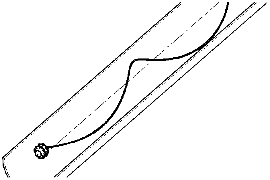 A pipeline endoscope probe into the tube auxiliary tooling