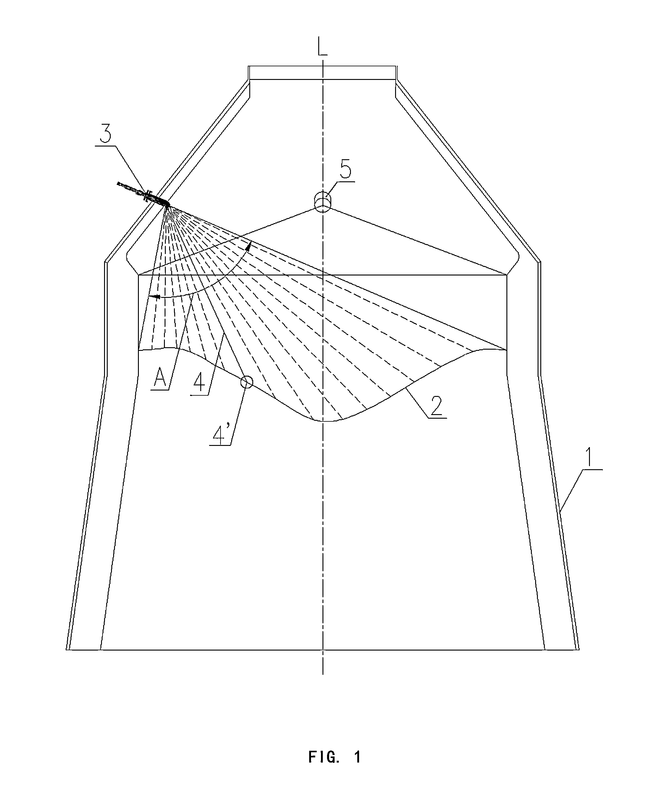 System and method for on-line measuring a burden surface in a blast furnace