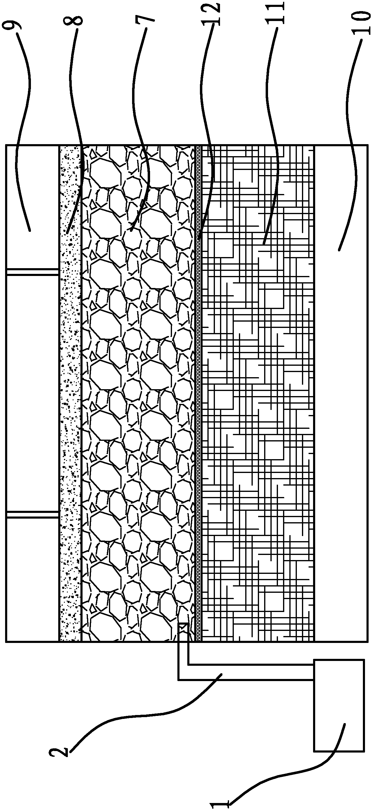 Ecotypic water-permeable stratum structure