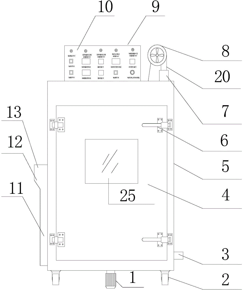 Tea leaf fermenting and oven-drying intelligent integrated machine