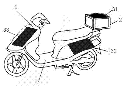 Solar electric motorcycle