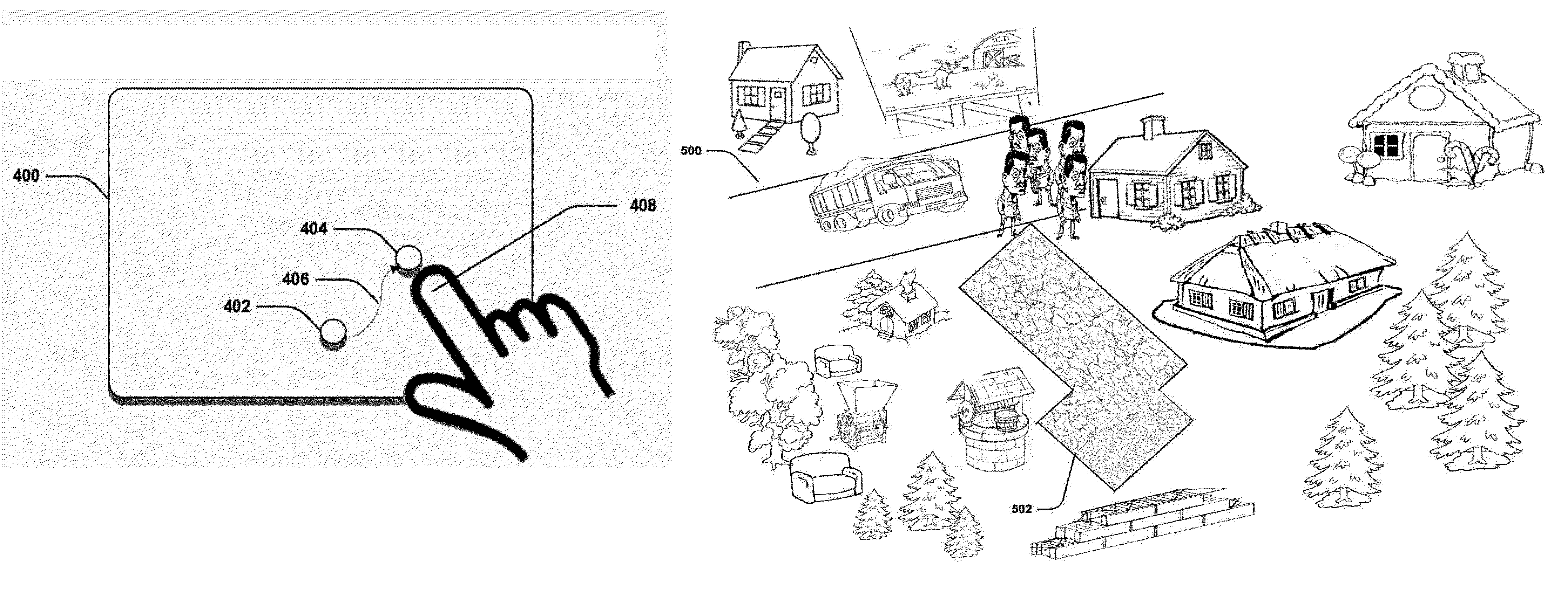 System, method and graphical user interface for controlling a game