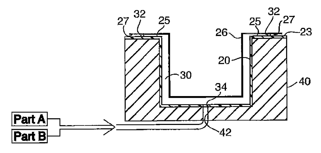 Method of manufacturing a composite insert by molding