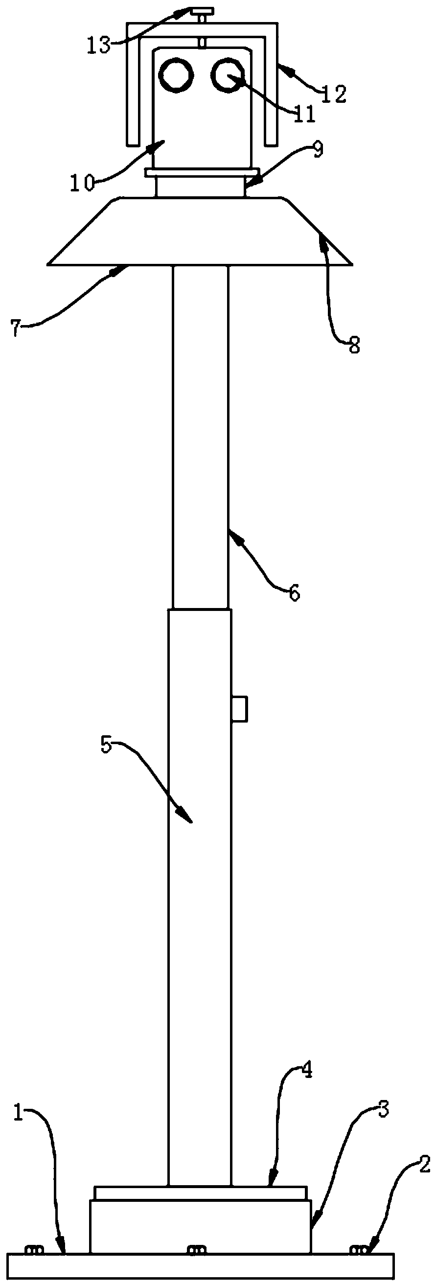 Civil security engineering monitoring device