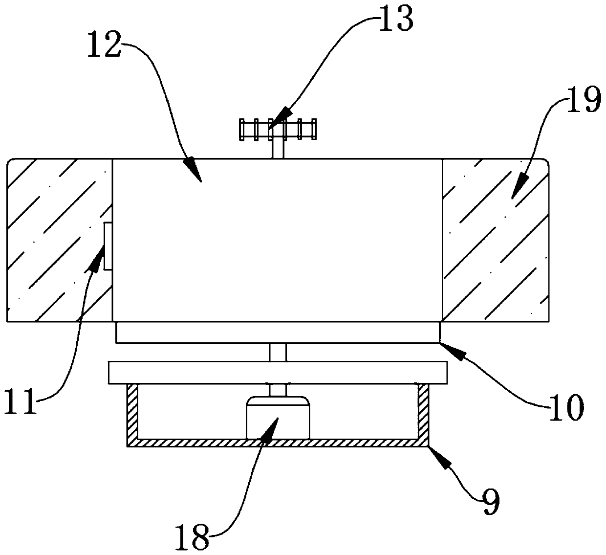 Civil security engineering monitoring device