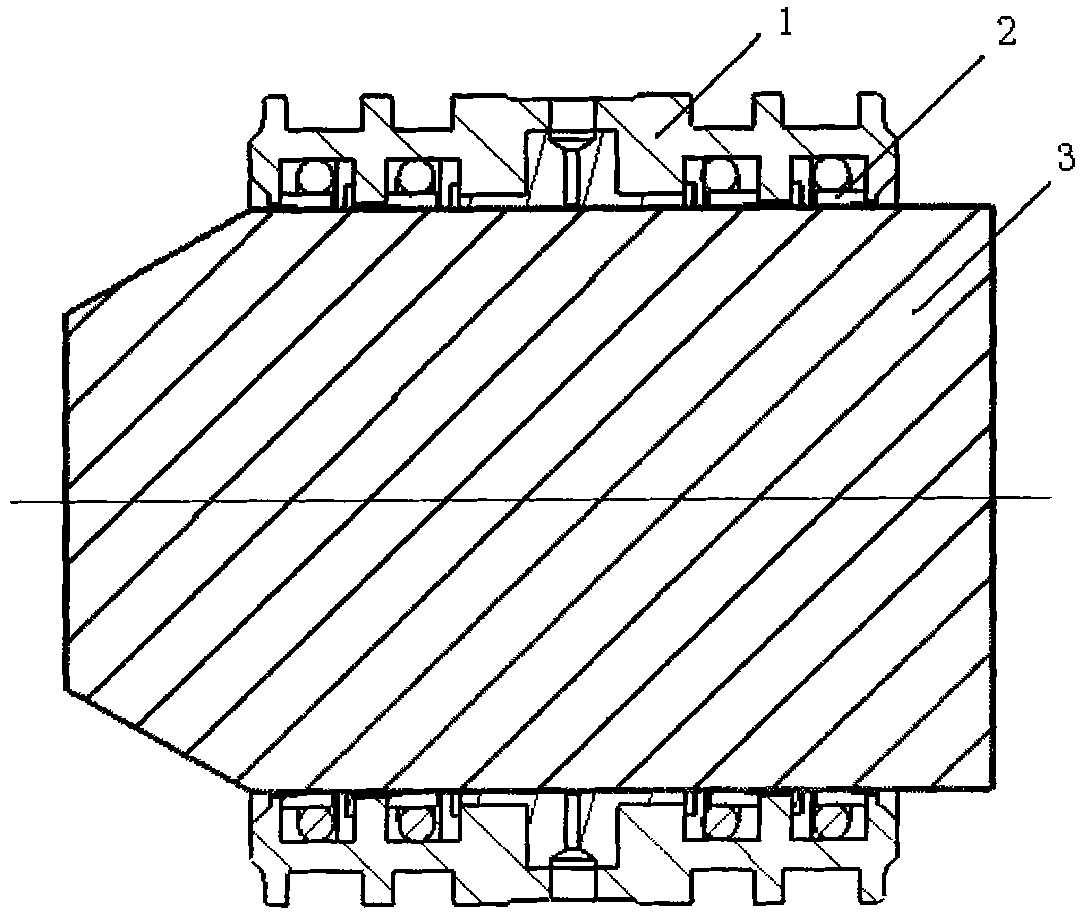 Actuator part inner bore combined seal ring component shaping method