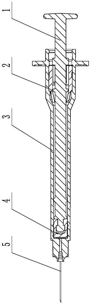 Quantitative self-destruction syringe