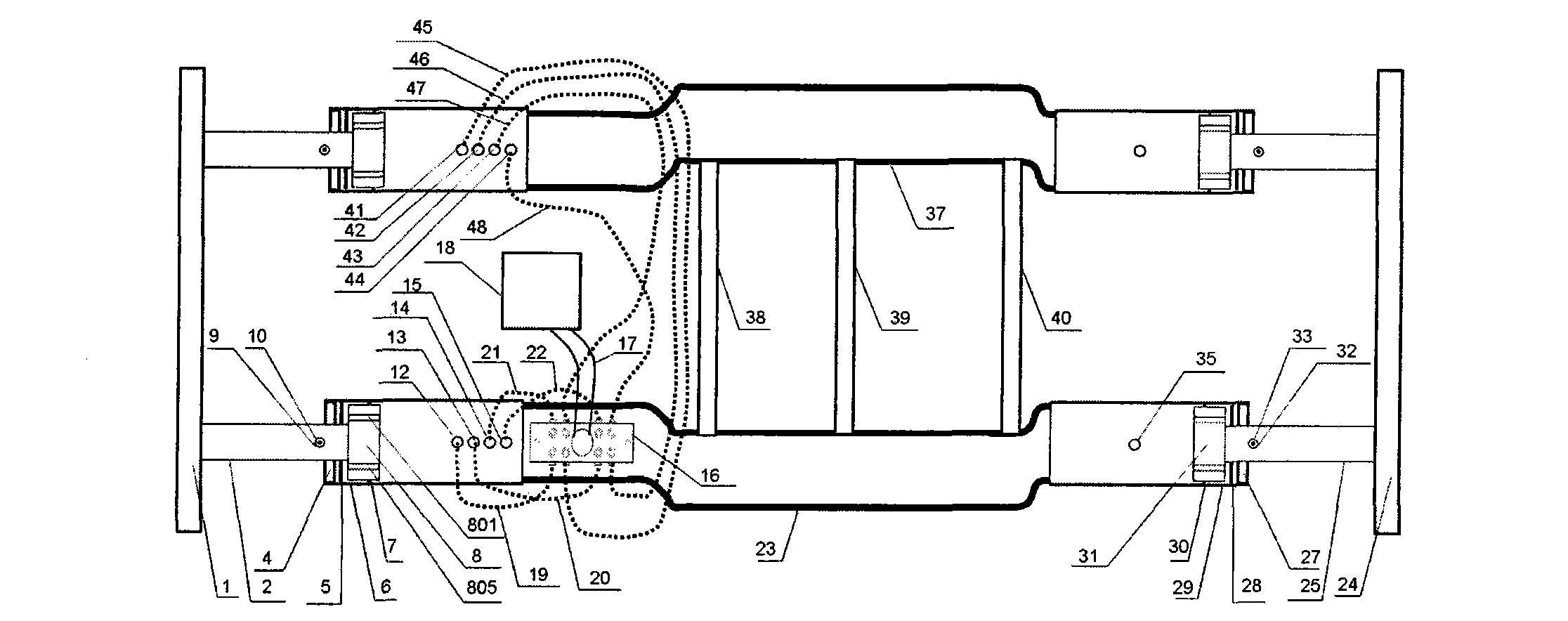 Motor vehicle collision device with jet energy consumer