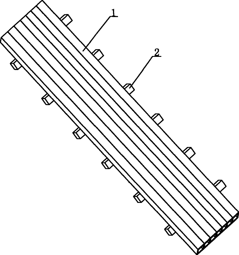 Fiber reinforcement composite material rope bridge and preparation method thereof