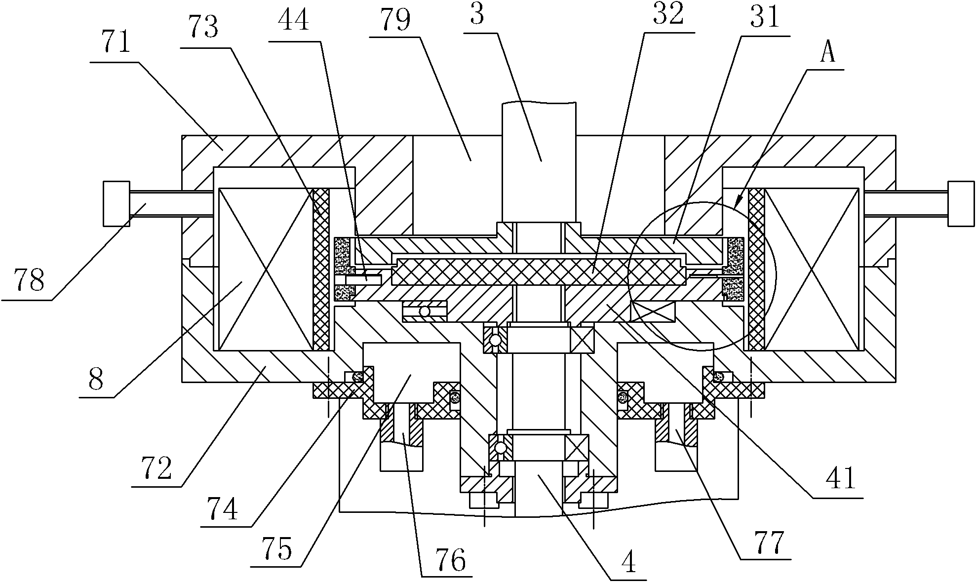 Device for testing rheological properties of magnetorheological fluid