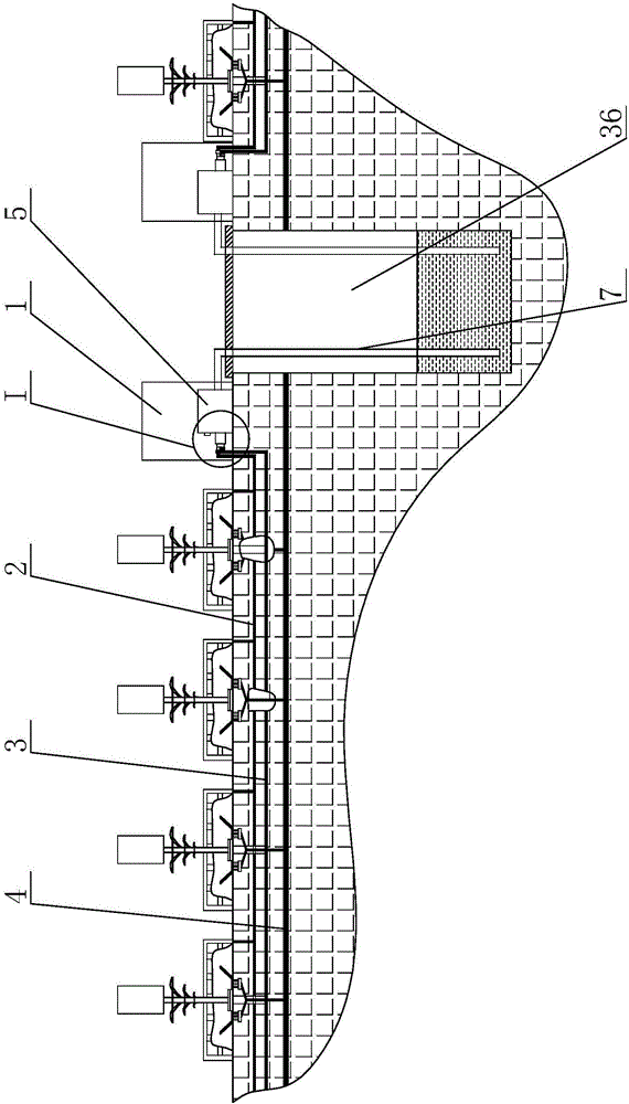 Integrated sponge city ecological planning management device