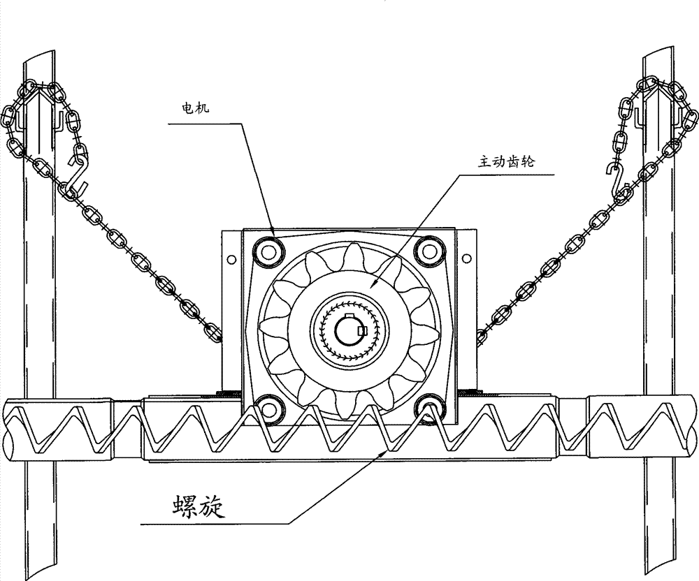 Spiral movable feeding system