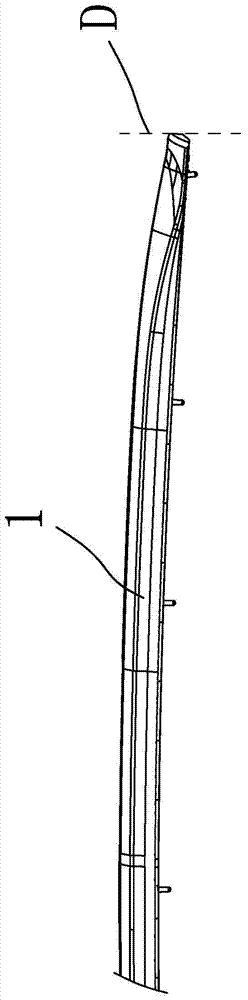 An improved structure at the end of luggage rack to overcome thermal expansion and contraction