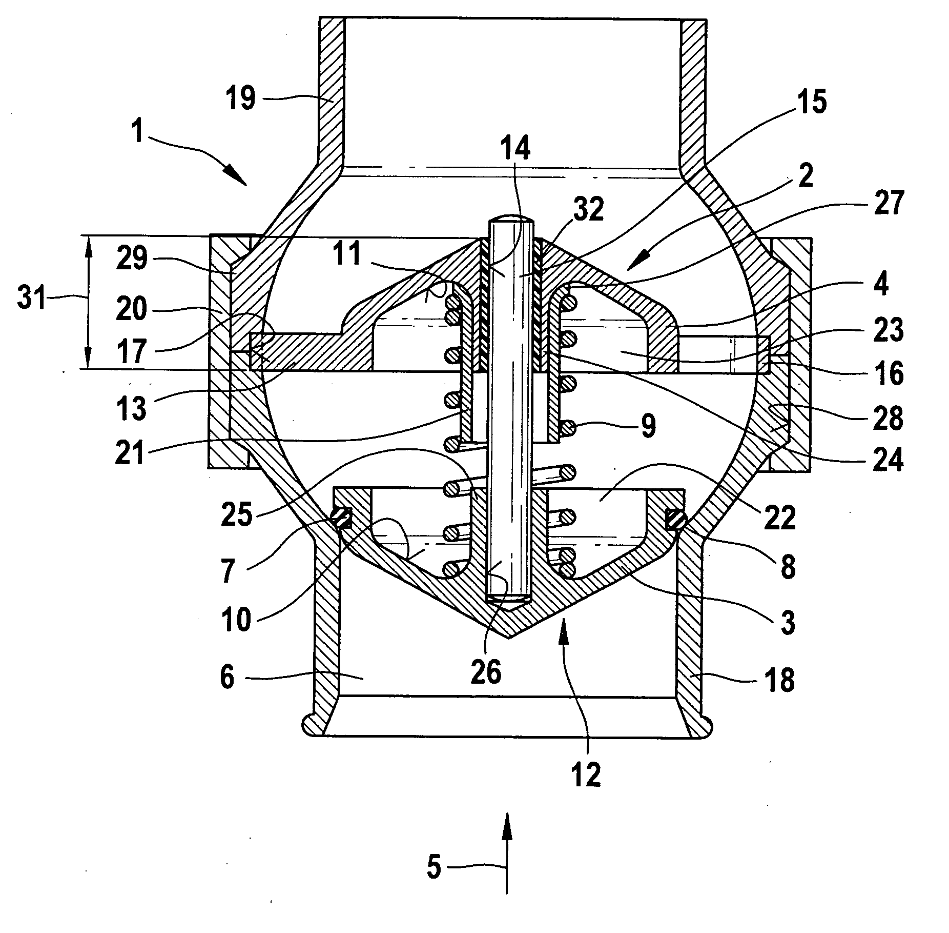 Compressor bypass valve for use in multistage supercharging