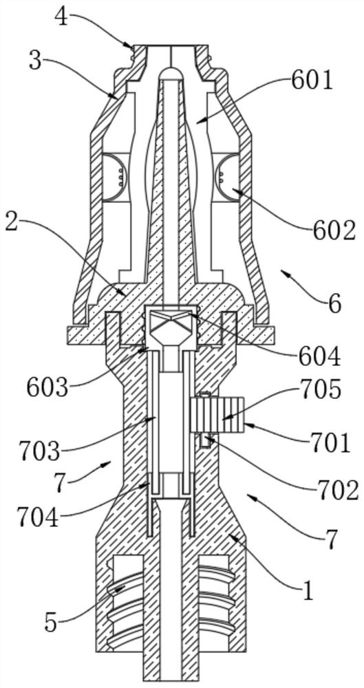 Adjustable needleless infusion connector