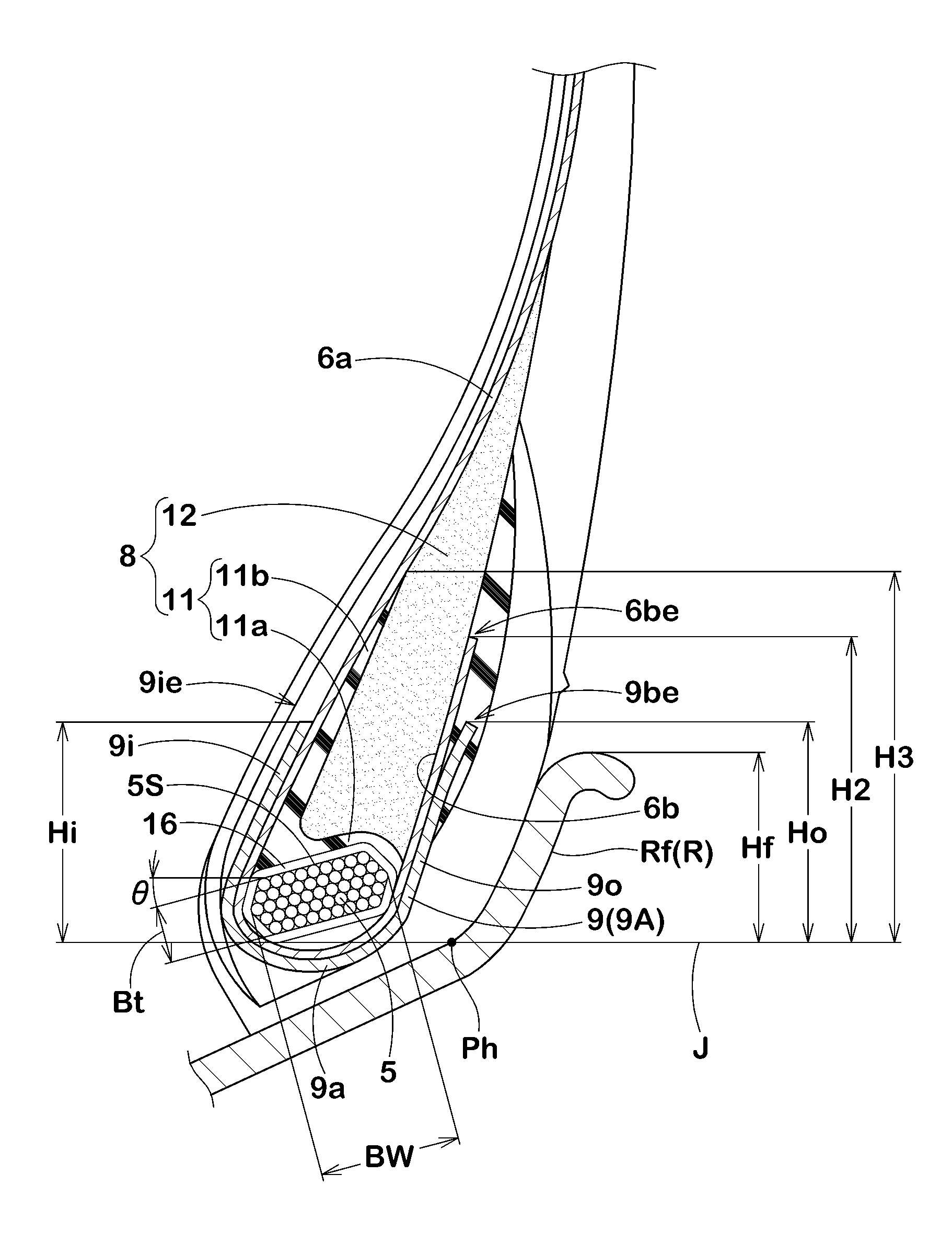 Heavy-load radial tire