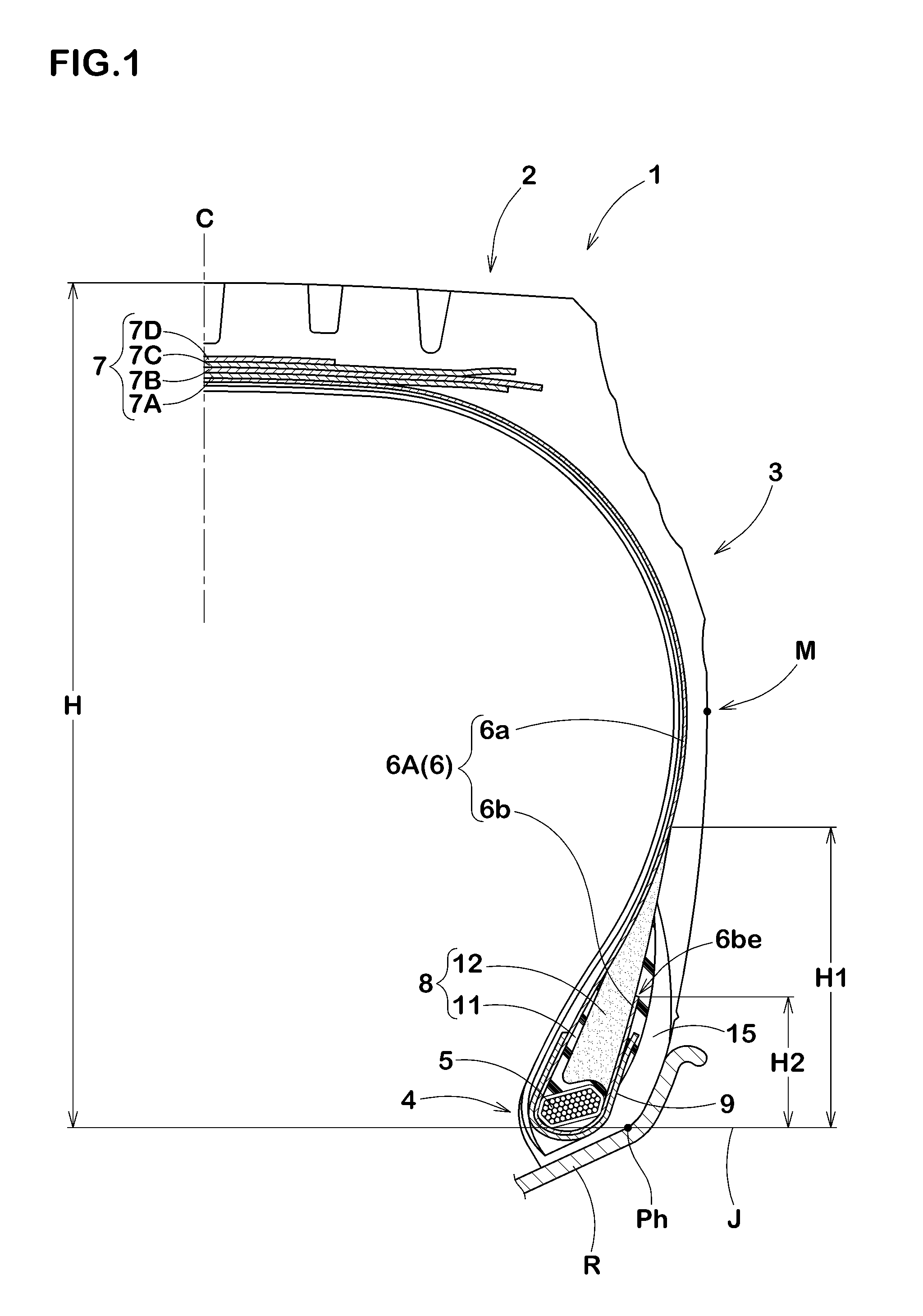 Heavy-load radial tire