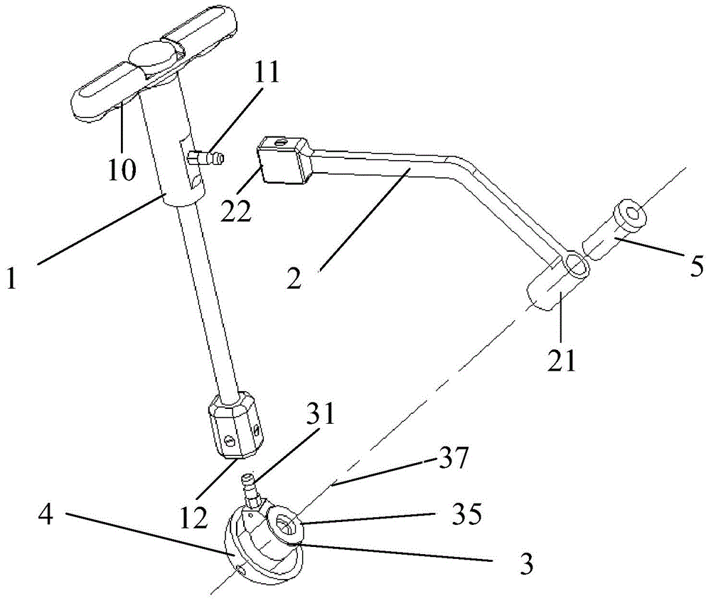 Guidance system for hip replacement and method of use thereof