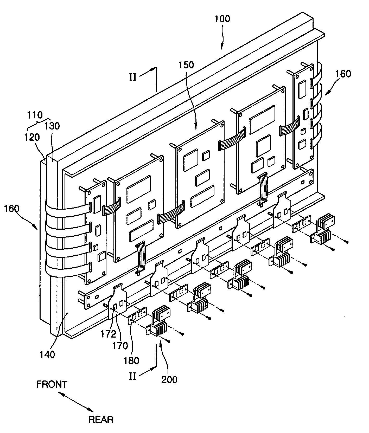 Heat radiating assembly for plasma display apparatus and plasma display apparatus including the same