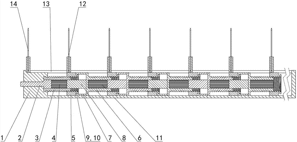 Isometric adjusting device for slitting tool equipment