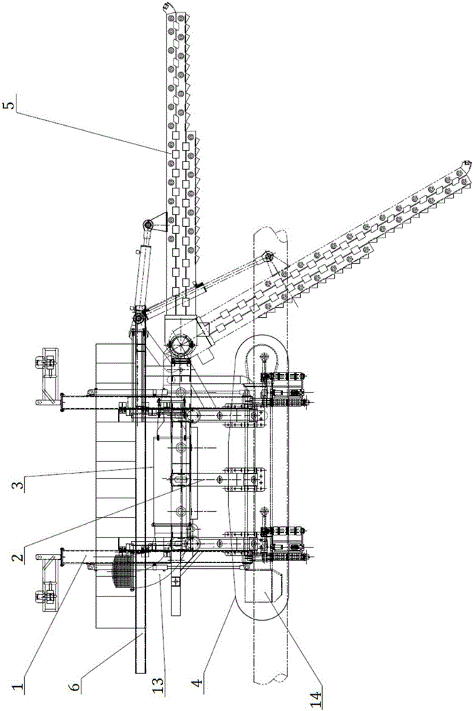 Self-traveling submarine pipeline burying device and construction technique thereof