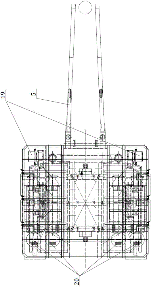 Self-traveling submarine pipeline burying device and construction technique thereof