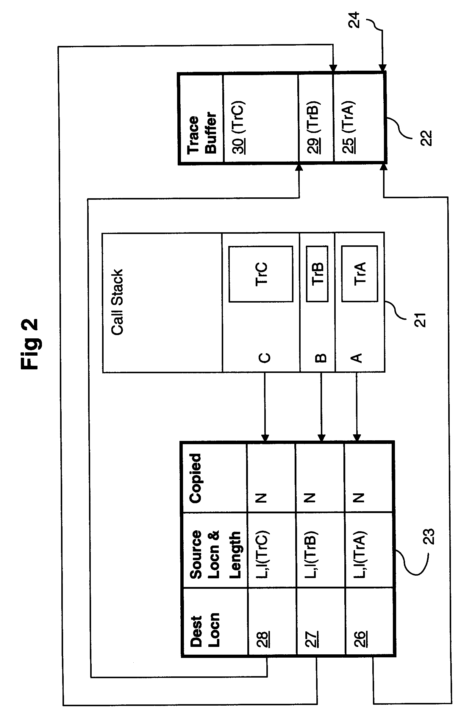 Managing the tracing of the execution of a computer program