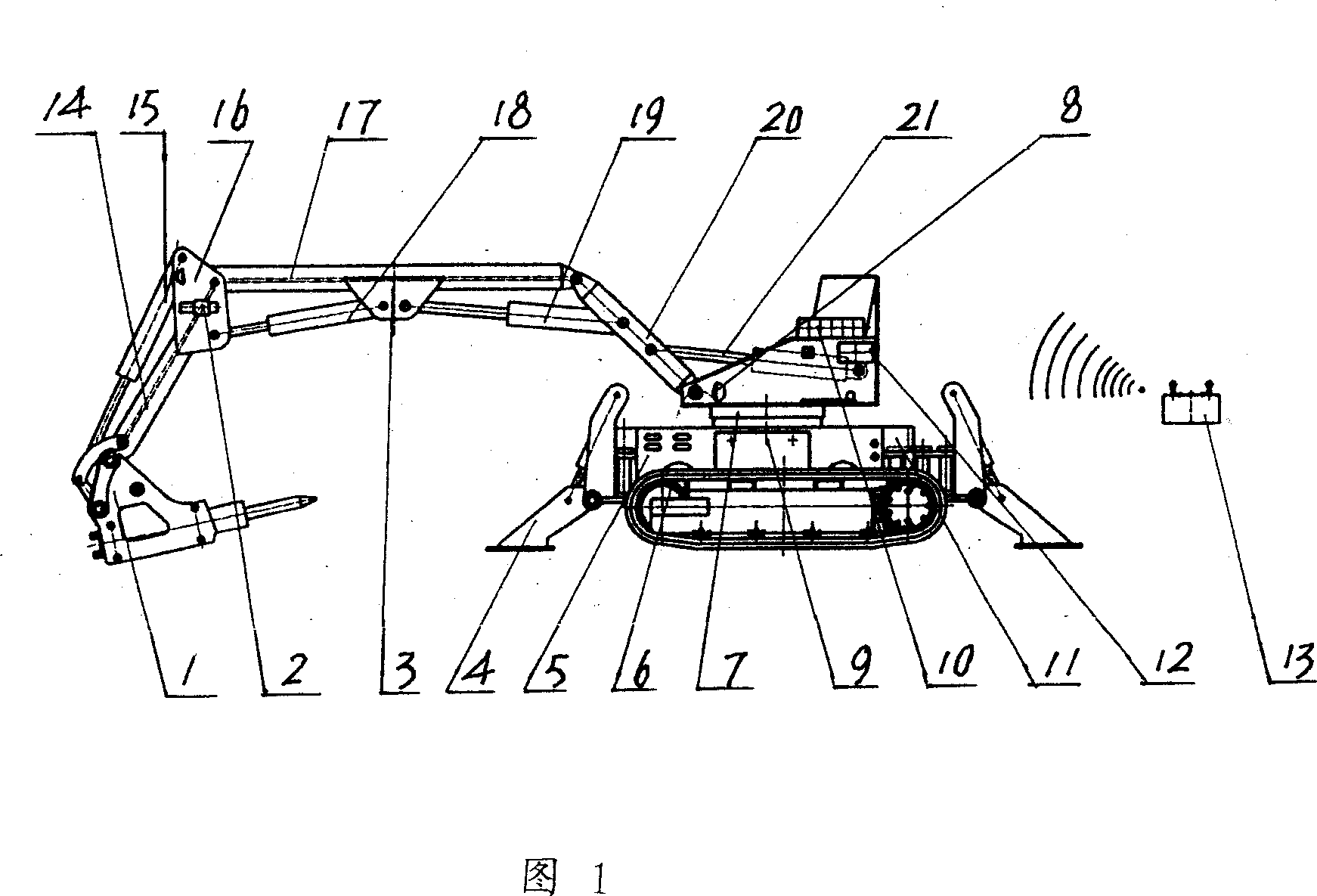 Robot for disassembling work