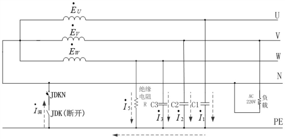 Alternating current leakage detection system and method supporting power supply mode conversion, and vehicle