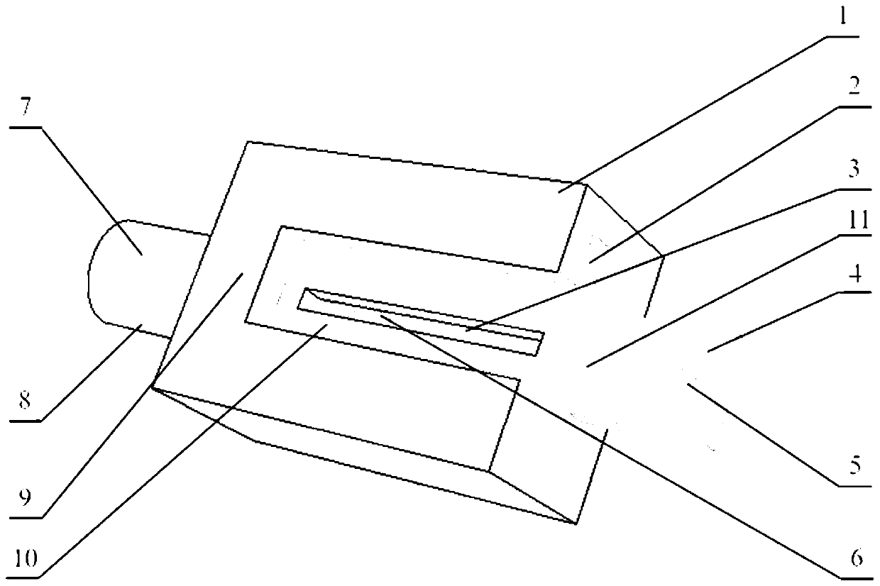 Interface bonding strength testing device for polymer coating material