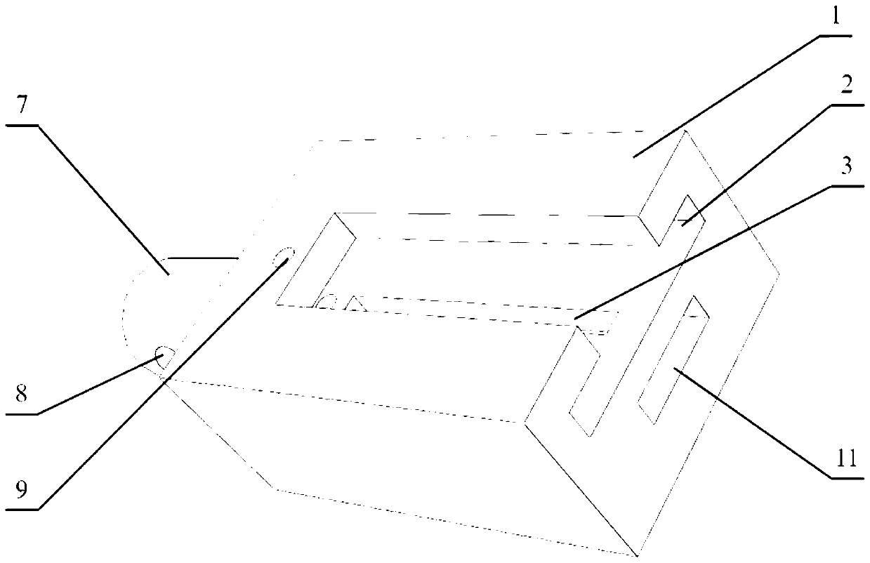 Interface bonding strength testing device for polymer coating material