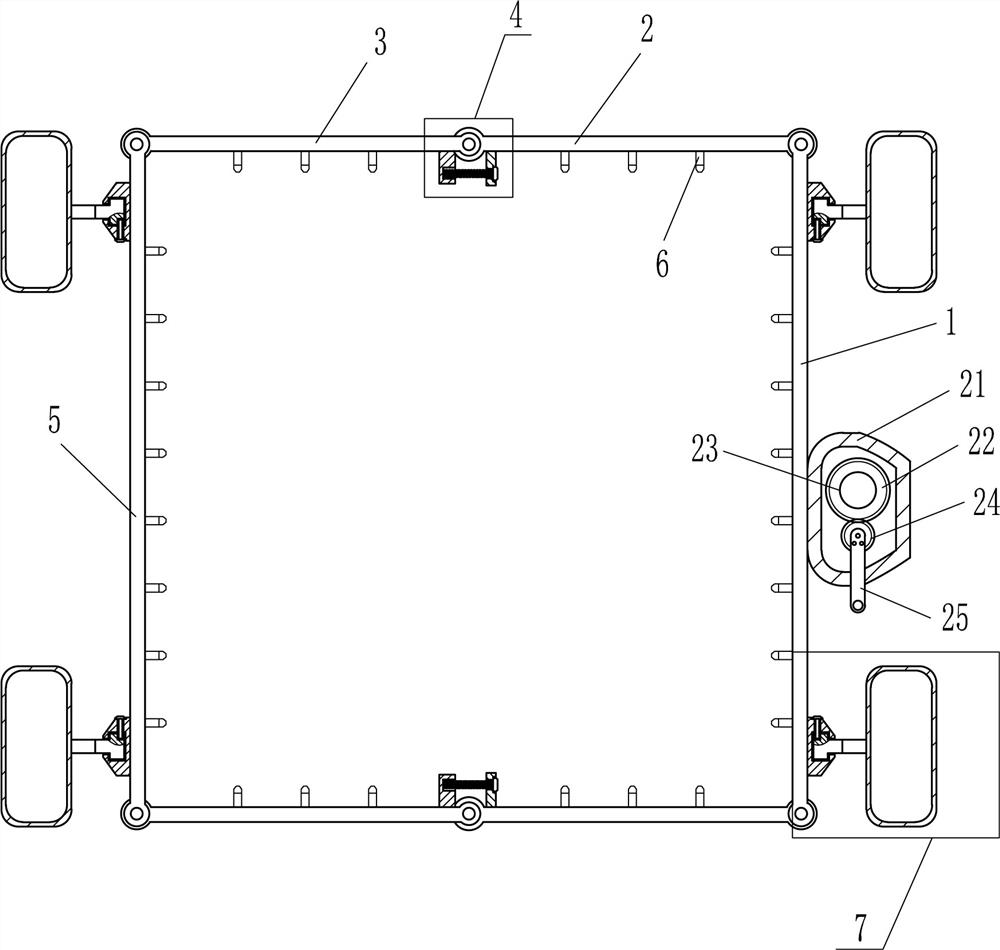 Folding net frame for aquaculture fish fry