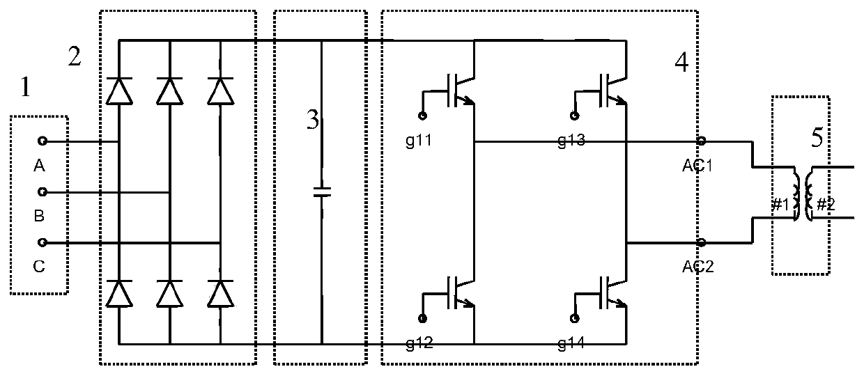 Low frequency degaussing power supply for power transformer