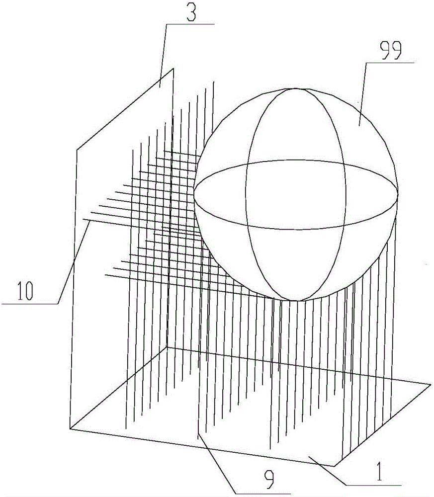 Three-coordinate detecting instrument and supporting rack thereof