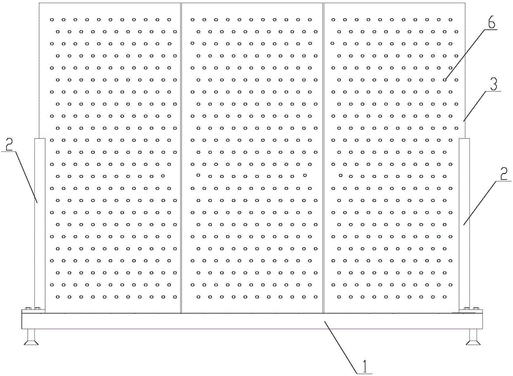 Three-coordinate detecting instrument and supporting rack thereof