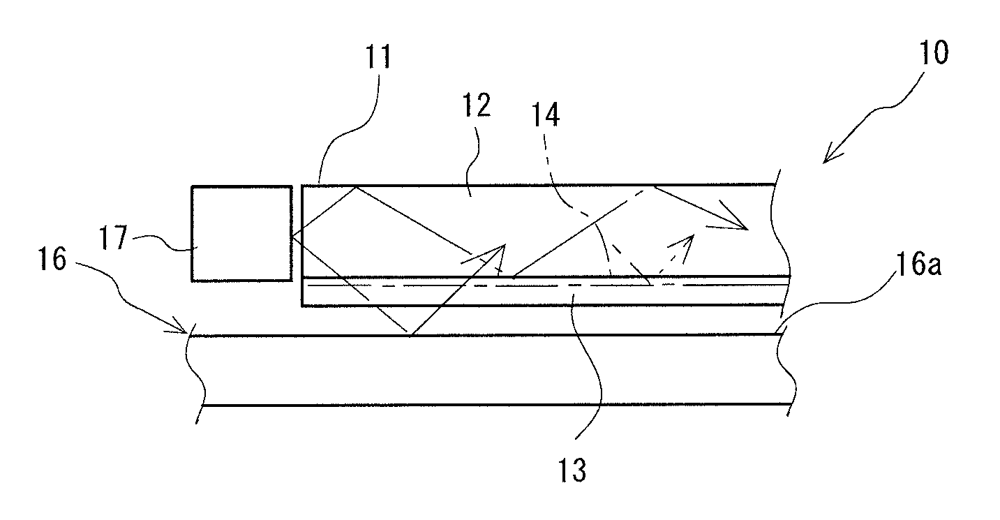 Optical waveguide sheet, edge-lit backlight unit and laptop computer