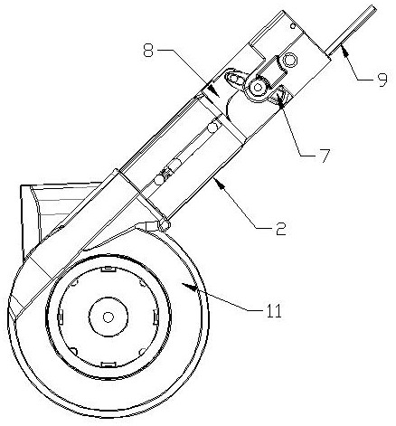 Impact reverse retraction folding unlocking mechanism of stroller