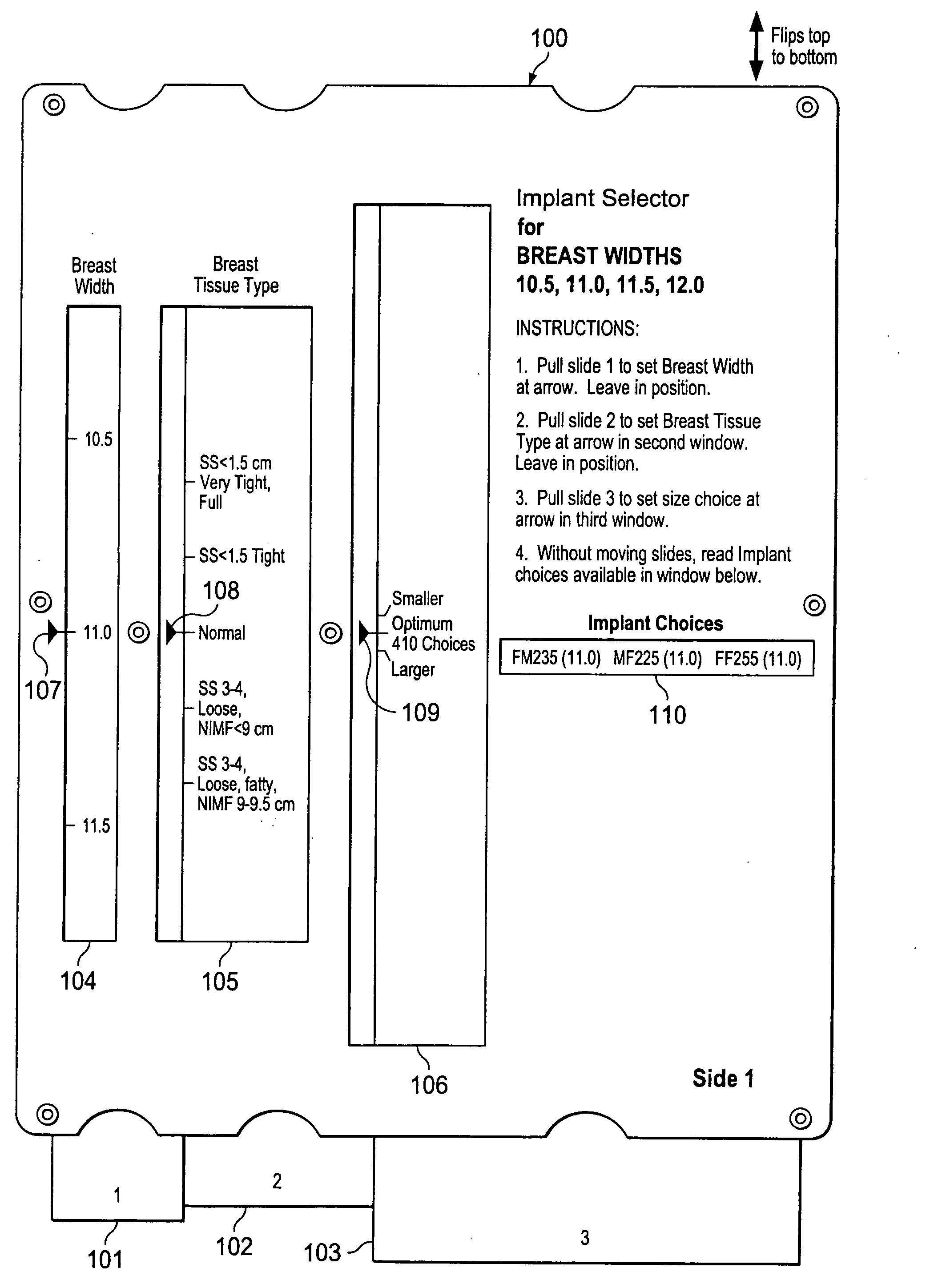 Breast implant selector systems