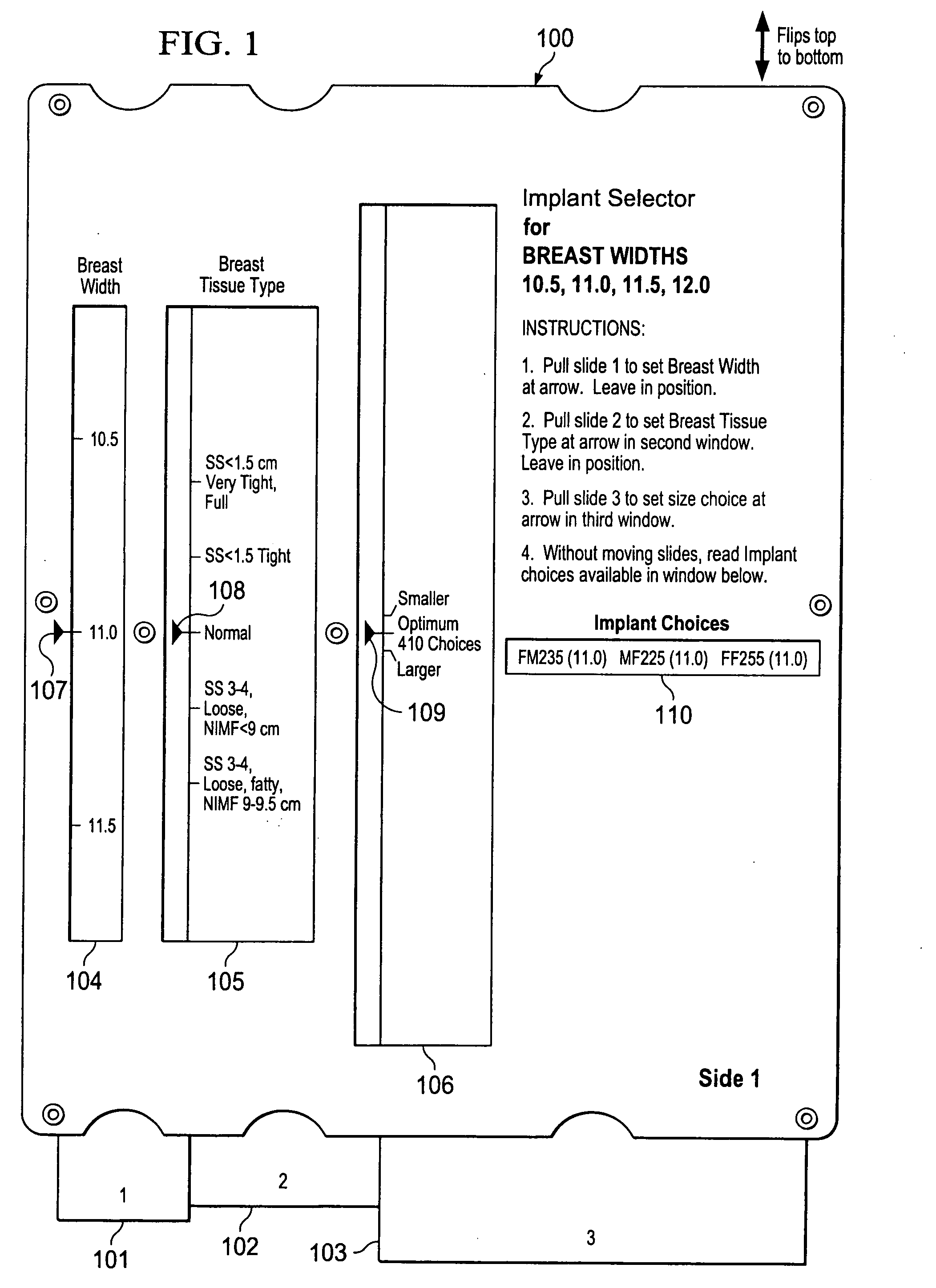 Breast implant selector systems