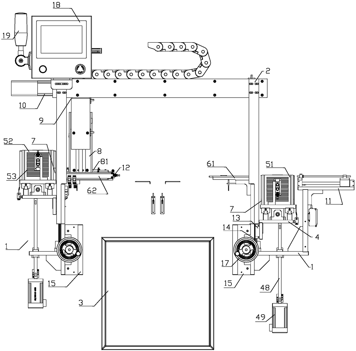 A feeding and discharging machine for semiconductor packaging