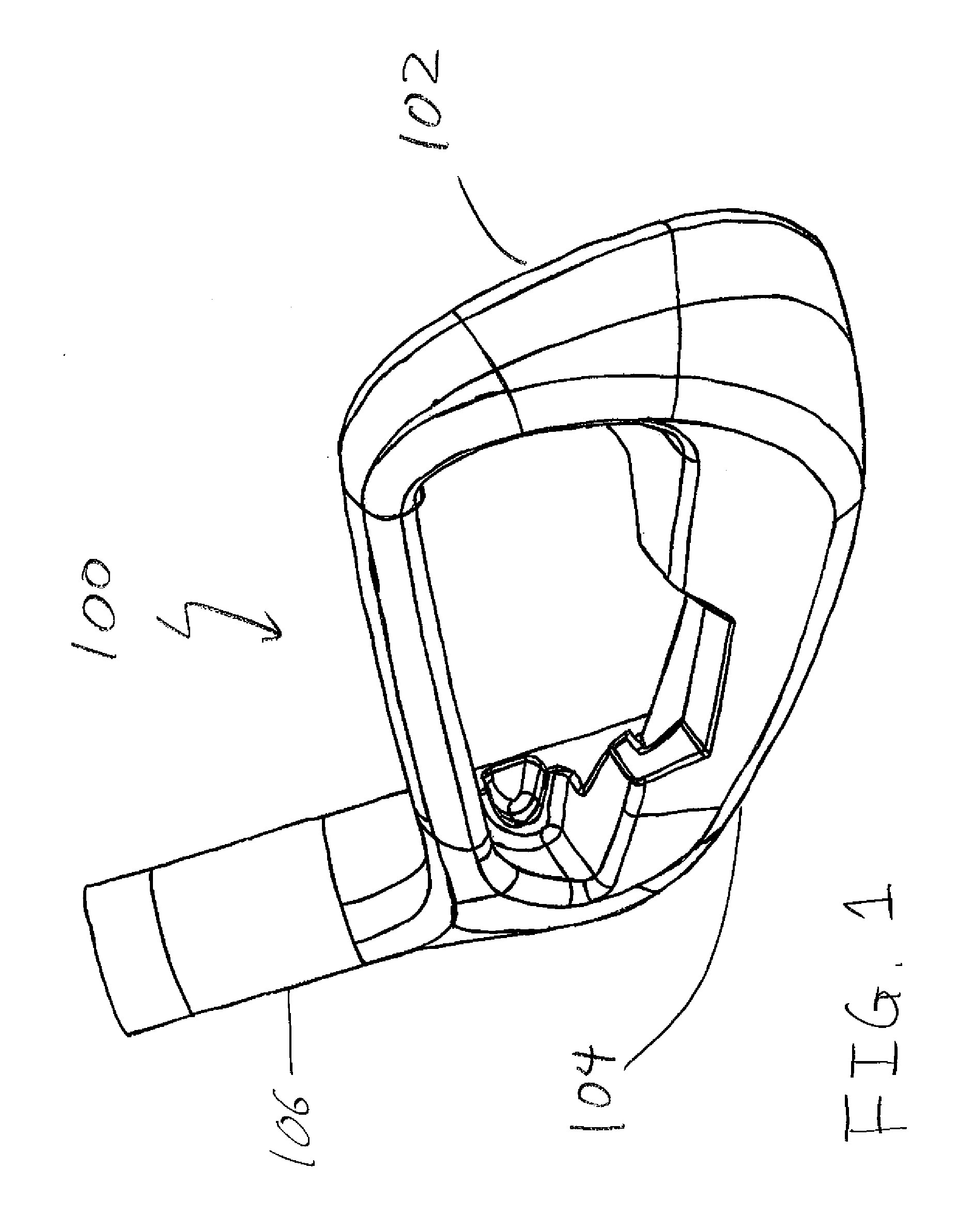 Iron golf club head with improved performance