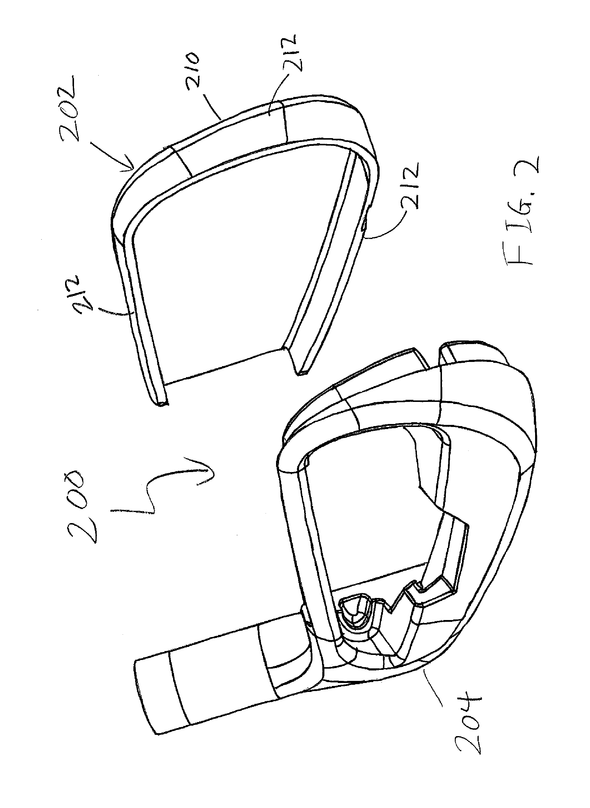 Iron golf club head with improved performance