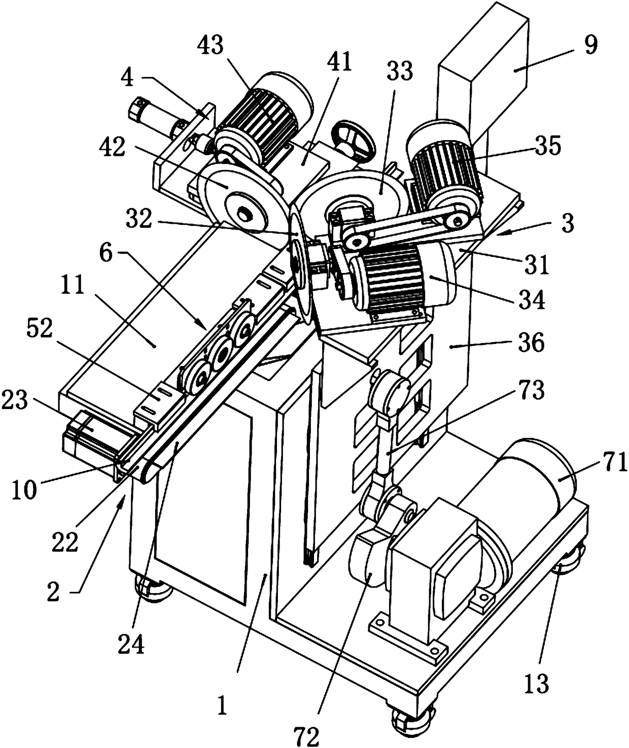 Cutting machine for cutting anti-collision materials