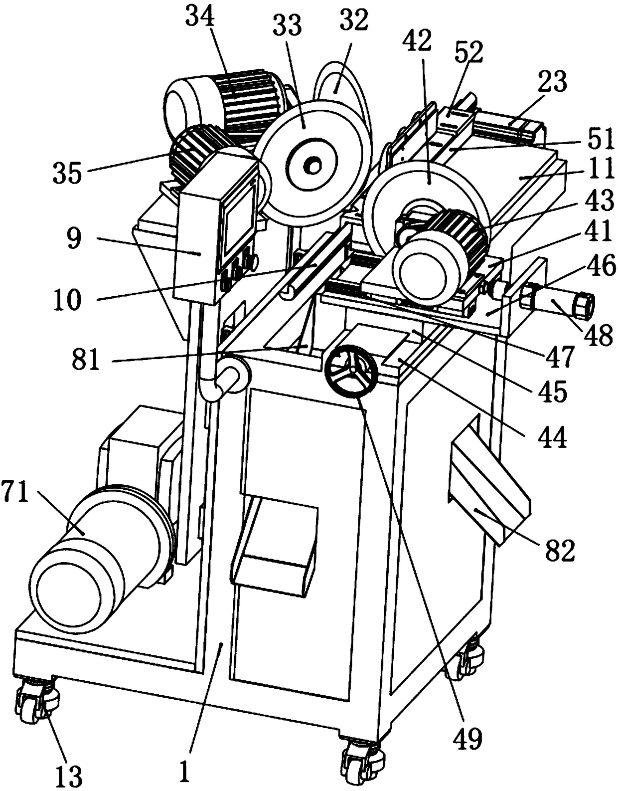 Cutting machine for cutting anti-collision materials