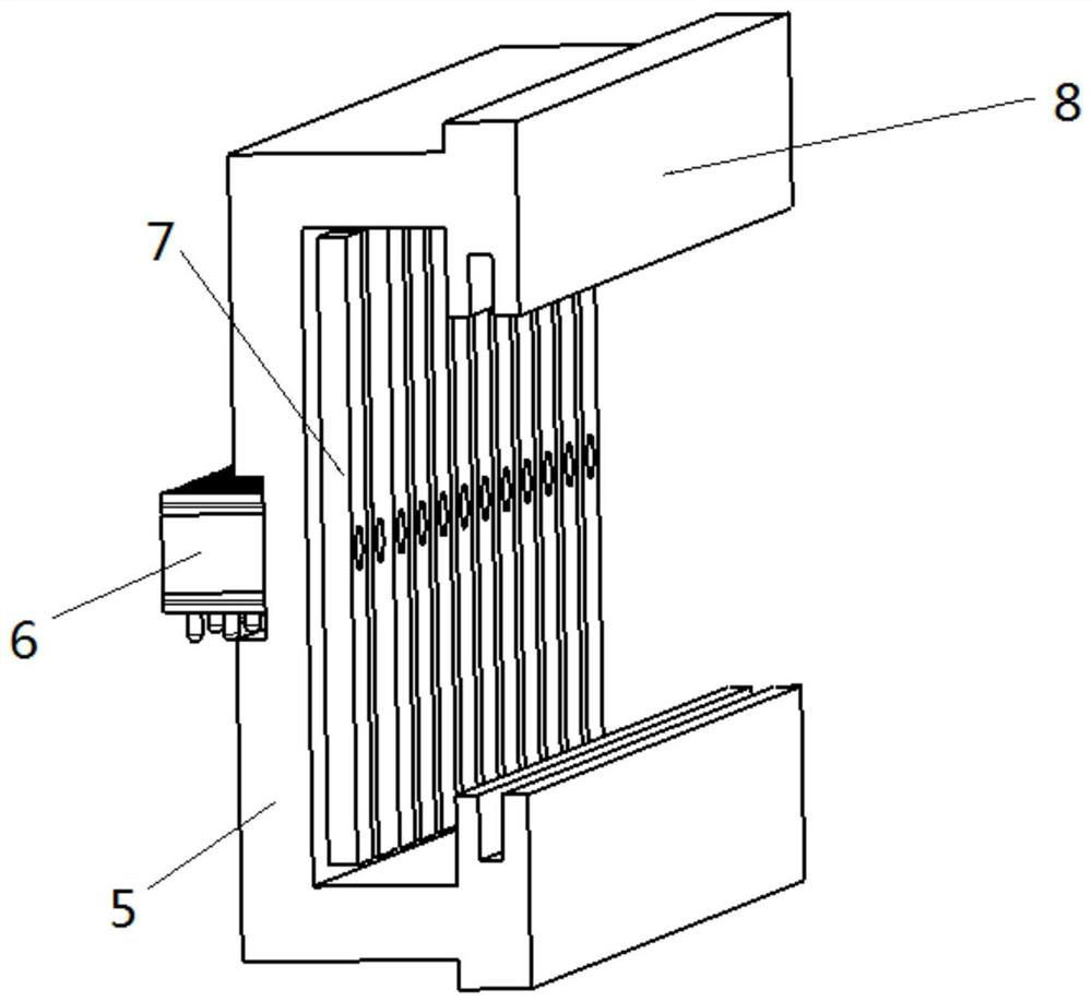 Water leakage detection device and leakage detection method special for pipe belt type radiator and fin type radiator