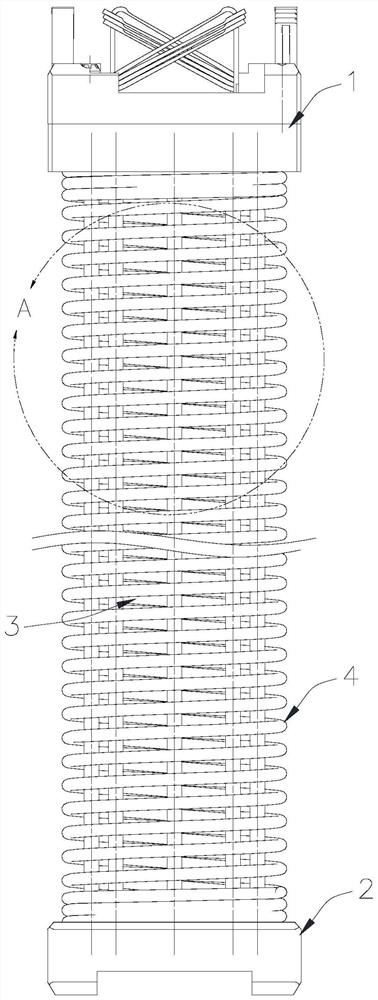 Fuel assembly with helical fuel rods